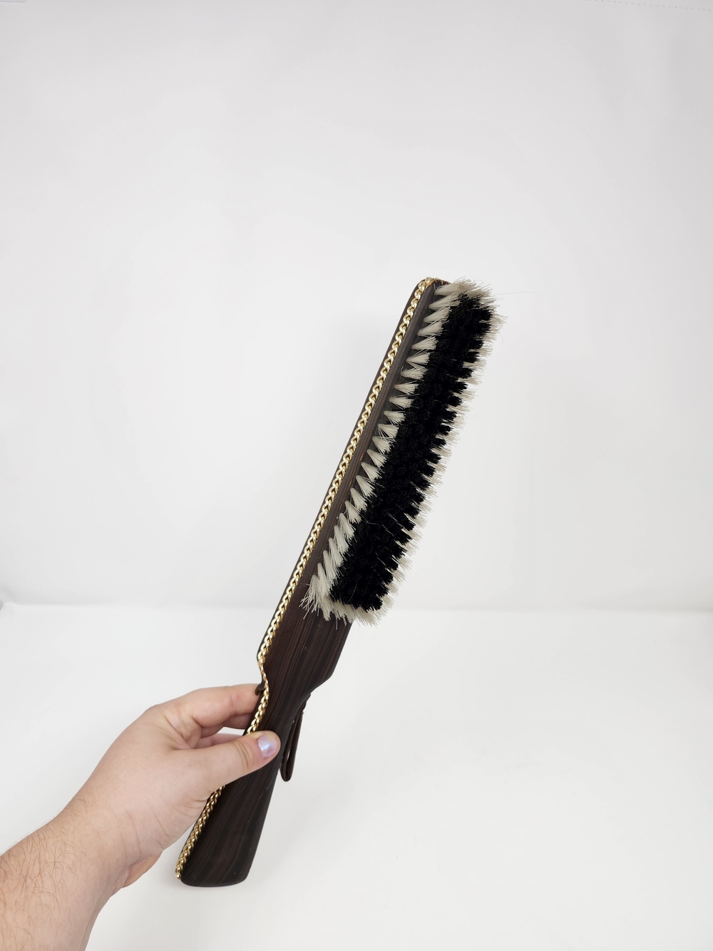 Mid-century JAPAN Leather Clothes Brush